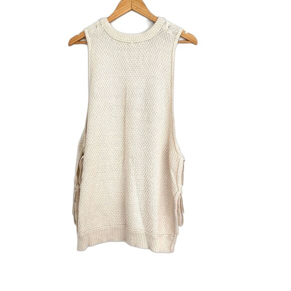 Free People Cream Sleeveless Sweater - Picture 3 of 7